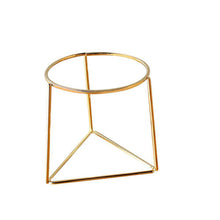 Load image into Gallery viewer, Ceramic Flower Pot Geometric Metal Rack Garden Plant Display Stand Holder Home Decoration Flower Stand tray support for flowers
