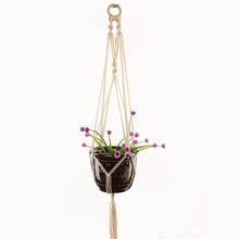 Load image into Gallery viewer, Hot sales 100% handmade macrame plant hanger flower /pot hanger for wall decoration countyard garden
