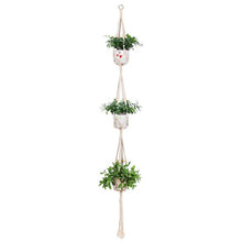 Load image into Gallery viewer, Hot sales 100% handmade macrame plant hanger flower /pot hanger for wall decoration countyard garden
