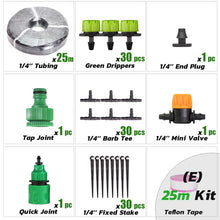 Load image into Gallery viewer, RBCFHI 5-60M 1/4&#39;&#39; Automatic Micro Drip Irrigation System Garden 8 Hole Spray Self Watering Kits With Adjustable Green Dripper
