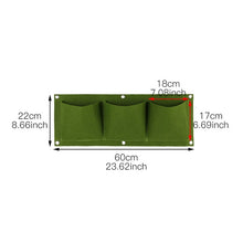 Load image into Gallery viewer, Wall Hanging Planting Bags 4/9/18/49/72 Pockets Green Grow Bag Planter Vertical Garden Vegetable Living Garden Bag Home Supplies
