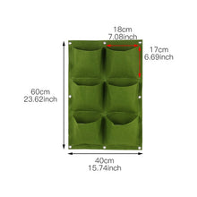 Load image into Gallery viewer, Wall Hanging Planting Bags 4/9/18/49/72 Pockets Green Grow Bag Planter Vertical Garden Vegetable Living Garden Bag Home Supplies
