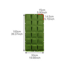 Load image into Gallery viewer, Wall Hanging Planting Bags 4/9/18/49/72 Pockets Green Grow Bag Planter Vertical Garden Vegetable Living Garden Bag Home Supplies
