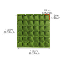 Load image into Gallery viewer, Wall Hanging Planting Bags 4/9/18/49/72 Pockets Green Grow Bag Planter Vertical Garden Vegetable Living Garden Bag Home Supplies
