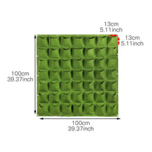 Load image into Gallery viewer, Wall Hanging Planting Bags 4/9/18/49/72 Pockets Green Grow Bag Planter Vertical Garden Vegetable Living Garden Bag Home Supplies

