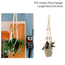 Load image into Gallery viewer, Hot Sales 100% Handmade Macrame Plant Hanger Flower /Pot Hanger For Wall Decor Courtyard Garden Hanging Planter Hanging Basket
