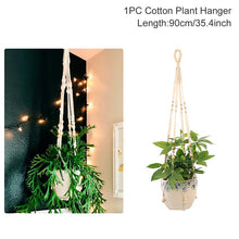 Load image into Gallery viewer, Hot Sales 100% Handmade Macrame Plant Hanger Flower /Pot Hanger For Wall Decor Courtyard Garden Hanging Planter Hanging Basket

