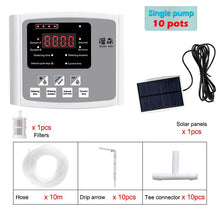 Load image into Gallery viewer, Garden Drip Irrigation Device Double Pump Controller Timer System Solar Energy Intelligent Automatic Watering Device for Plants

