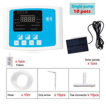 Load image into Gallery viewer, Garden Drip Irrigation Device Double Pump Controller Timer System Solar Energy Intelligent Automatic Watering Device for Plants
