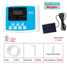Load image into Gallery viewer, Garden Drip Irrigation Device Double Pump Controller Timer System Solar Energy Intelligent Automatic Watering Device for Plants
